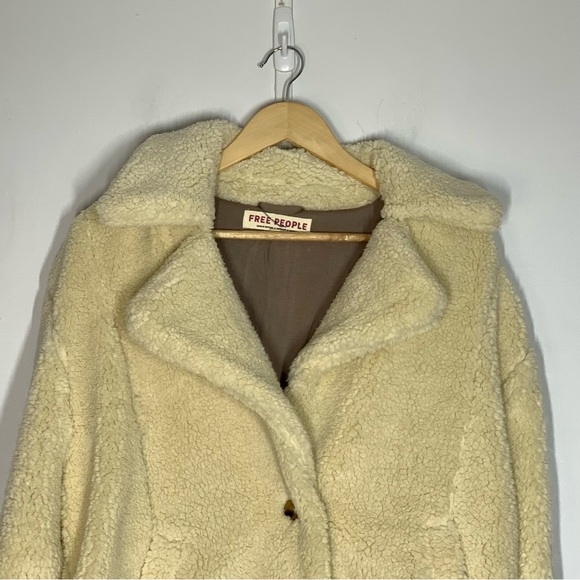 FREE PEOPLE Joplin Womens Cozy Jacket in Ivory - Picture 5 of 14